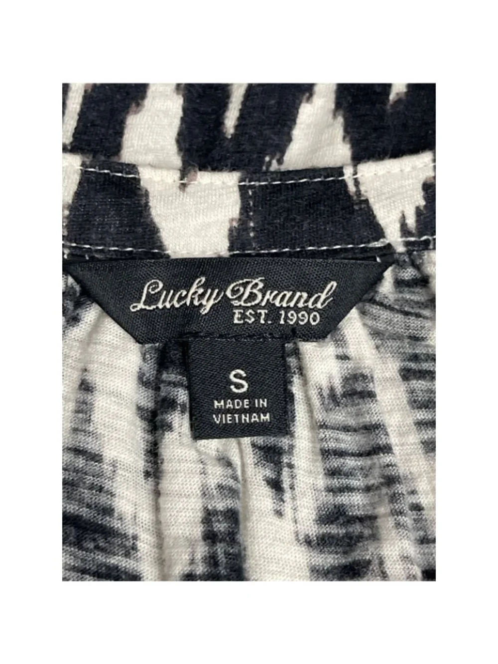 Lucky Brand Boho Popover Top Blouse V Neck Size Small - Picture 4 of 6